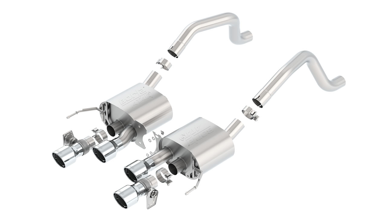 BORLA C7 CORVETTE 2015-2019  Z06 Axle-Back Exhaust System ATAK